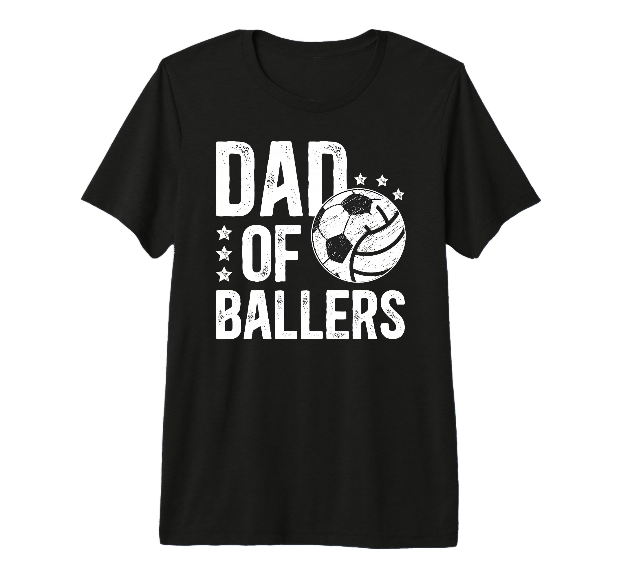 Mens Dad Ballers Soccer T-Shirt - Casual Everyday Wear Men Women