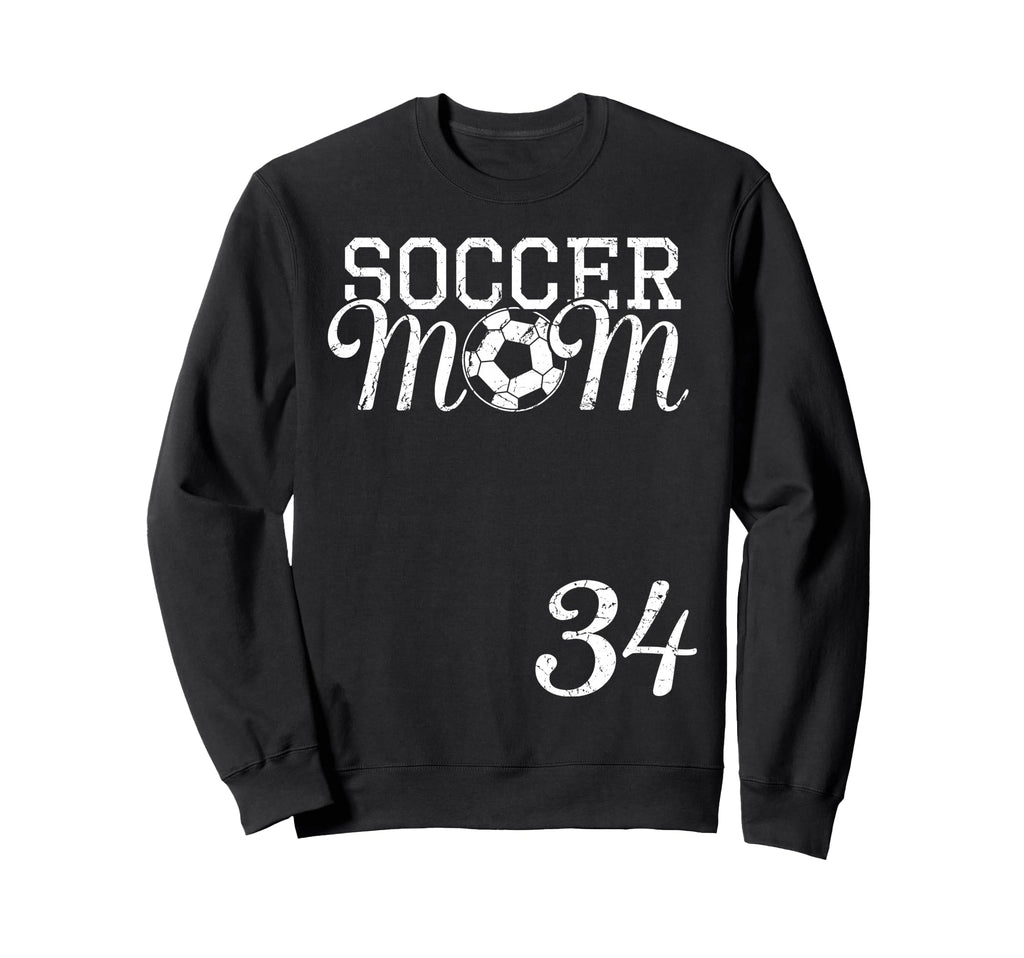 Soccer Mom Jersey Number 34 Sweatshirt - Aesthetic Graphic Men Women