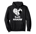 Ball Mamaw Heart Funny Soccer Volleyball Hoodie - Custom Art Print Unisex