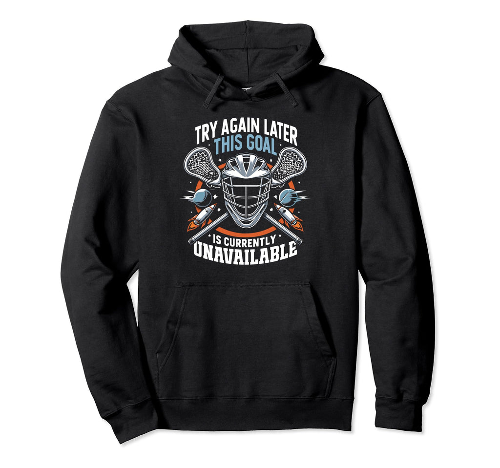 Lacrosse Player Lax Goalie Lacrosse Hoodie - Graphic Print for Adults