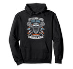 Lacrosse Player Lax Goalie Lacrosse Hoodie - Graphic Print for Adults