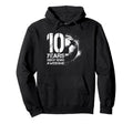 10Th Birthday Soccer Player Football 10 Hoodie - Trendy Graphic Unisex