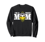 Im Proud Soccer Softball Mom Sweatshirt - Trendy Graphic for Adults