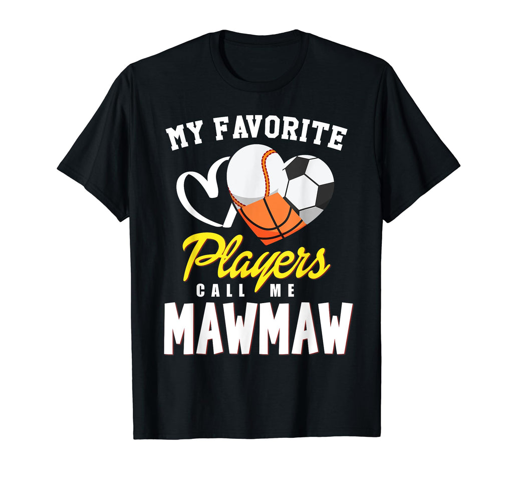 My Favorite Players Baseball Soccer T-Shirt - Unique Graphic for Adults