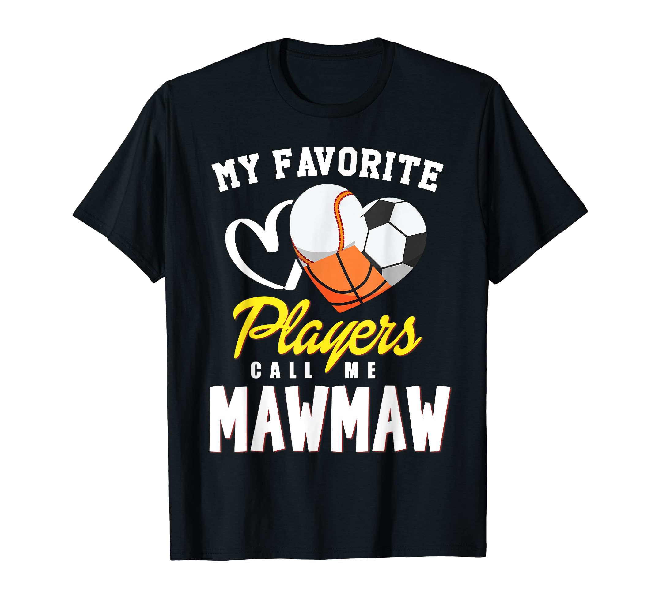 My Favorite Players Baseball Soccer T-Shirt - Unique Graphic for Adults