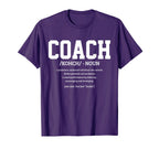 Coach Definition Funny Handball Football T-Shirt - Graphic Print Unisex