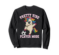 Pretty Vibe Unicorn Just Who Loves Sweatshirt - Graphic Print Men Women