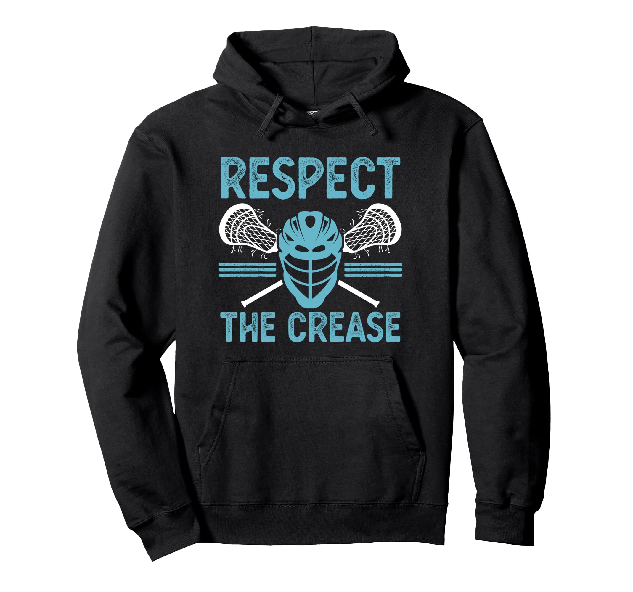 Respect Crease Funny Lacrosse Player Lax Hoodie - Custom Art Print Unisex