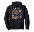 My Favorite Goalie Calls Me Deedee Hoodie - Minimalist Print for Adults