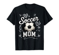 Soccer Mom Heart Love Football Mother T-Shirt - Minimalist Print Men Women