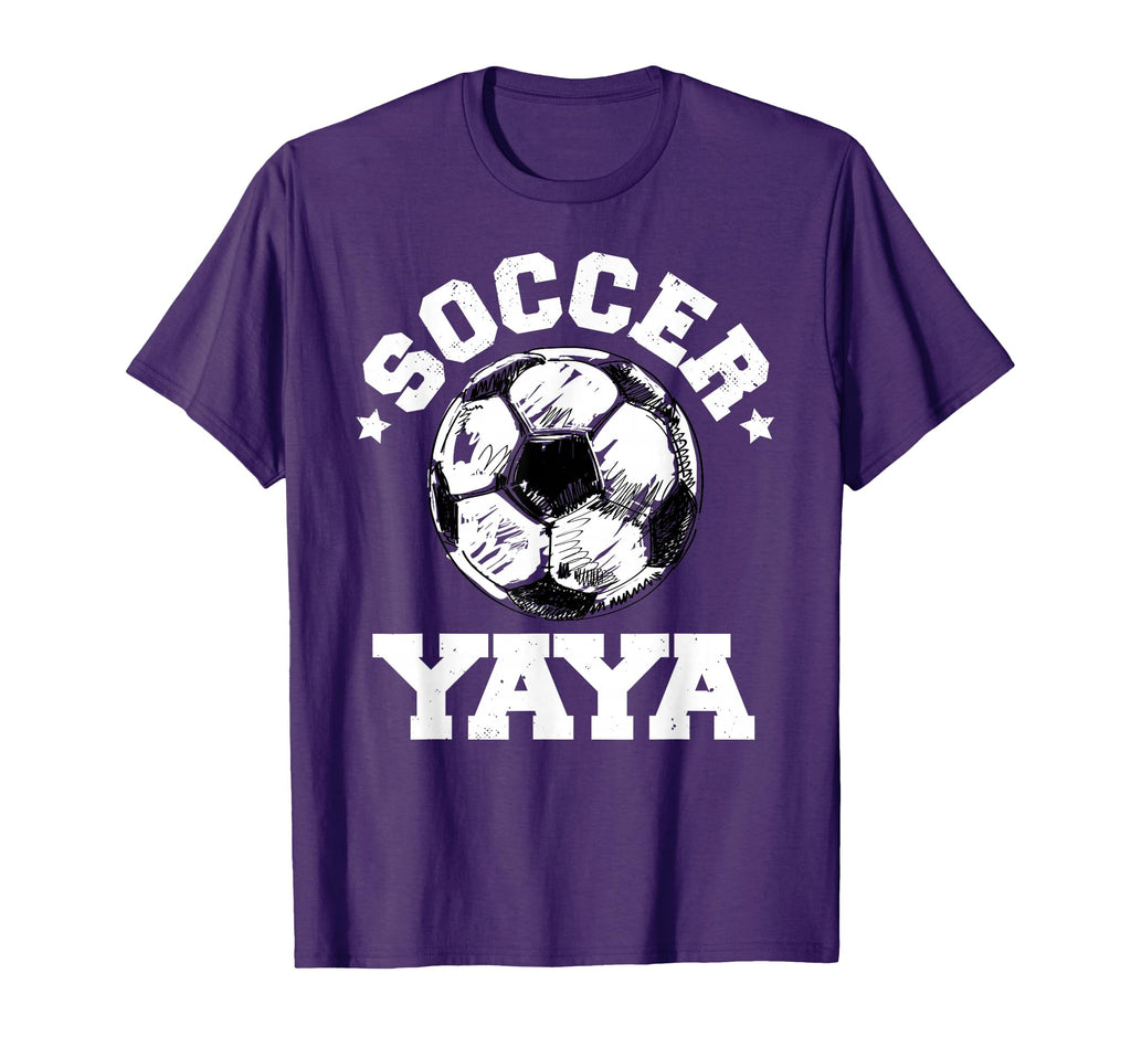 Soccer Yaya Soccer Ball Distressed T-Shirt - Casual Everyday Wear Unisex