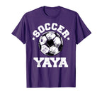 Soccer Yaya Soccer Ball Distressed T-Shirt - Casual Everyday Wear Unisex