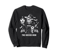 Soccer Mom Skeletton Halloween Soccer Sweatshirt - Streetwear Style Unisex