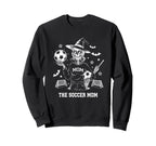 Soccer Mom Skeletton Halloween Soccer Sweatshirt - Streetwear Style Unisex
