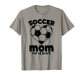 Game Day Soccer Mom 3D Heart And Ball T-Shirt - Minimalist Print Unisex
