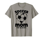 Game Day Soccer Mom 3D Heart And Ball T-Shirt - Minimalist Print Unisex
