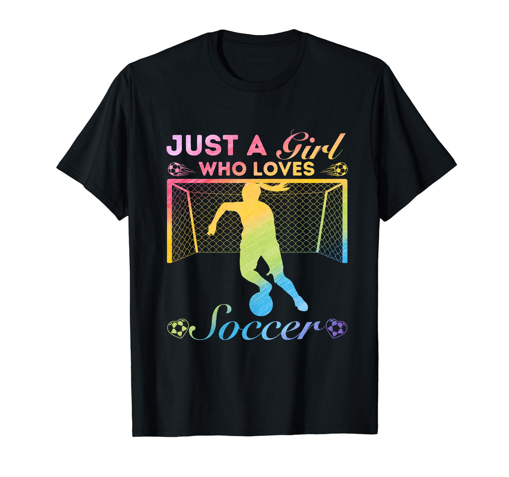 Just Who Loves Soccer T-Shirt - Aesthetic Graphic Unisex
