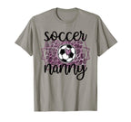 Soccer Nanny Grandma Nanny Soccer T-Shirt - Casual Everyday Wear Unisex