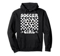Soccer Coquette Bow Hoodie - Minimalist Print Men Women