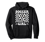 Soccer Coquette Bow Hoodie - Minimalist Print Men Women