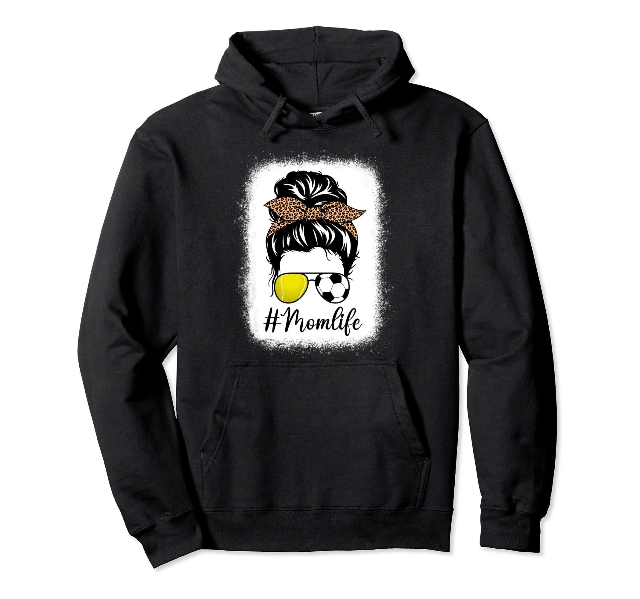 Mothers Day Soccer And Tennis Mom Life Hoodie - Streetwear Style Men Women