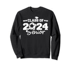 Class 2024 Senior Funny Soccer 2024 Sweatshirt - Custom Art Print Unisex