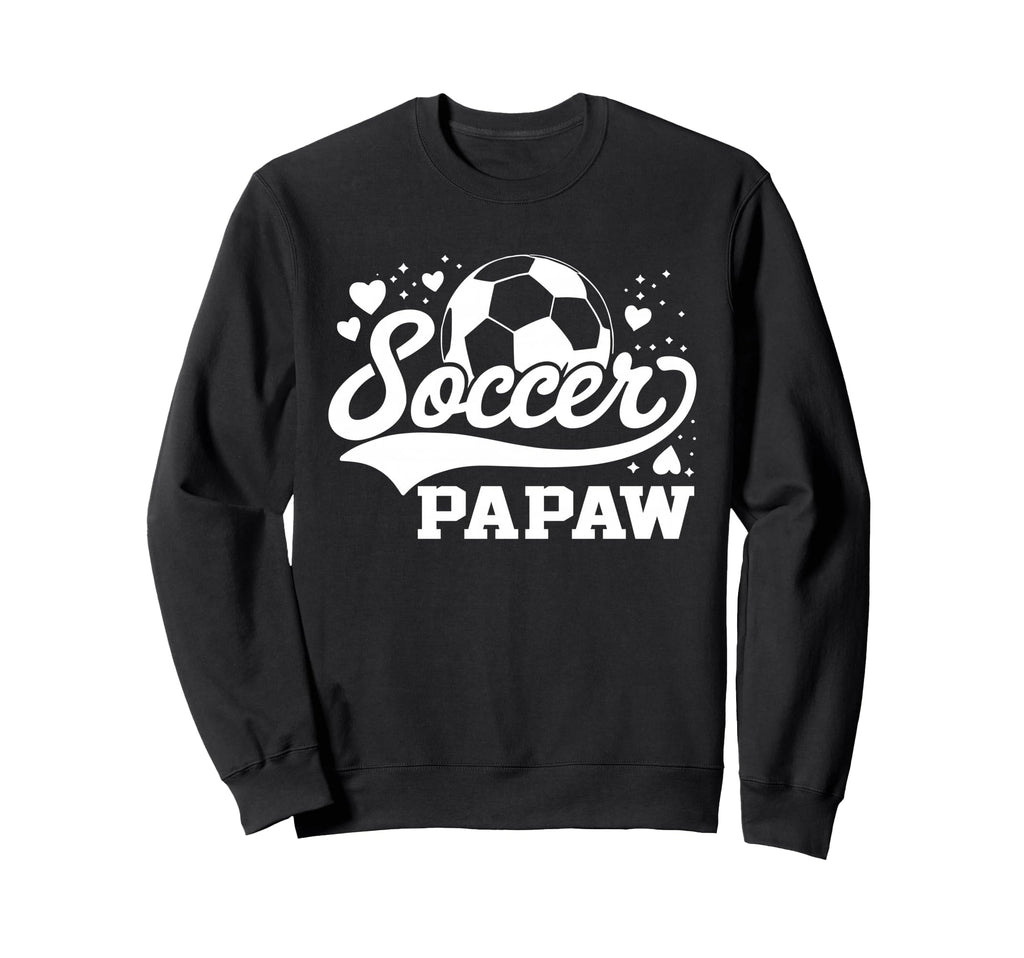 Soccer Papaw Soccer Ball Sweatshirt - Aesthetic Graphic Unisex
