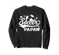 Soccer Papaw Soccer Ball Sweatshirt - Aesthetic Graphic Unisex