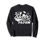 Soccer Papaw Soccer Ball Sweatshirt - Aesthetic Graphic Unisex