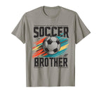 Soccer Brother Family Matching T-Shirt - Casual Everyday Wear Men Women