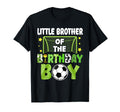 Soccer Little Brother Birthday Party T-Shirt - Trendy Graphic Men Women