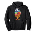 Soccer Drip Ice Cream Drip Sprinkles Hoodie - Novelty Apparel Men Women