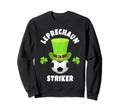 Soccer Strikers Leprechaun Striker Sweatshirt - Trendy Graphic for Adults