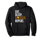 Soccer Lover Themed Tees Eat Sleep Hoodie - Fun Novelty Design Unisex