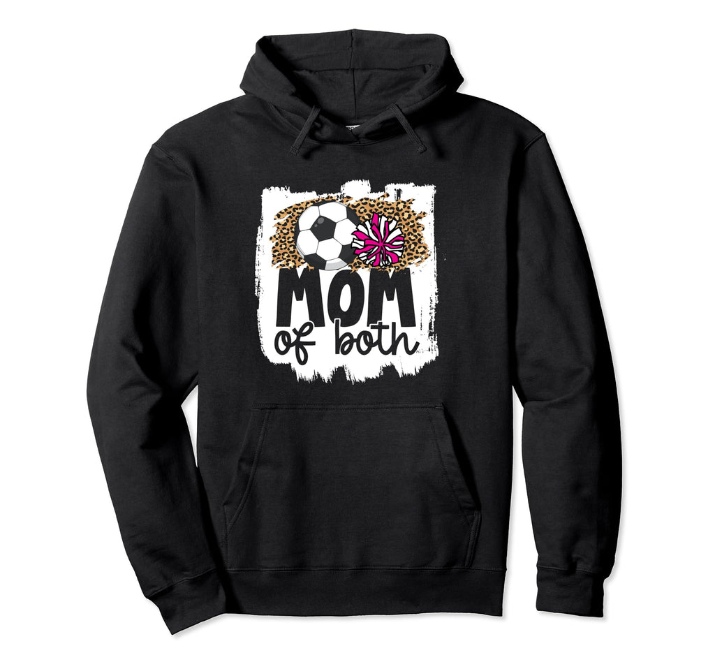 Cheer Soccer Mom Both Soccer And Cheer Hoodie - Trendy Graphic for Adults