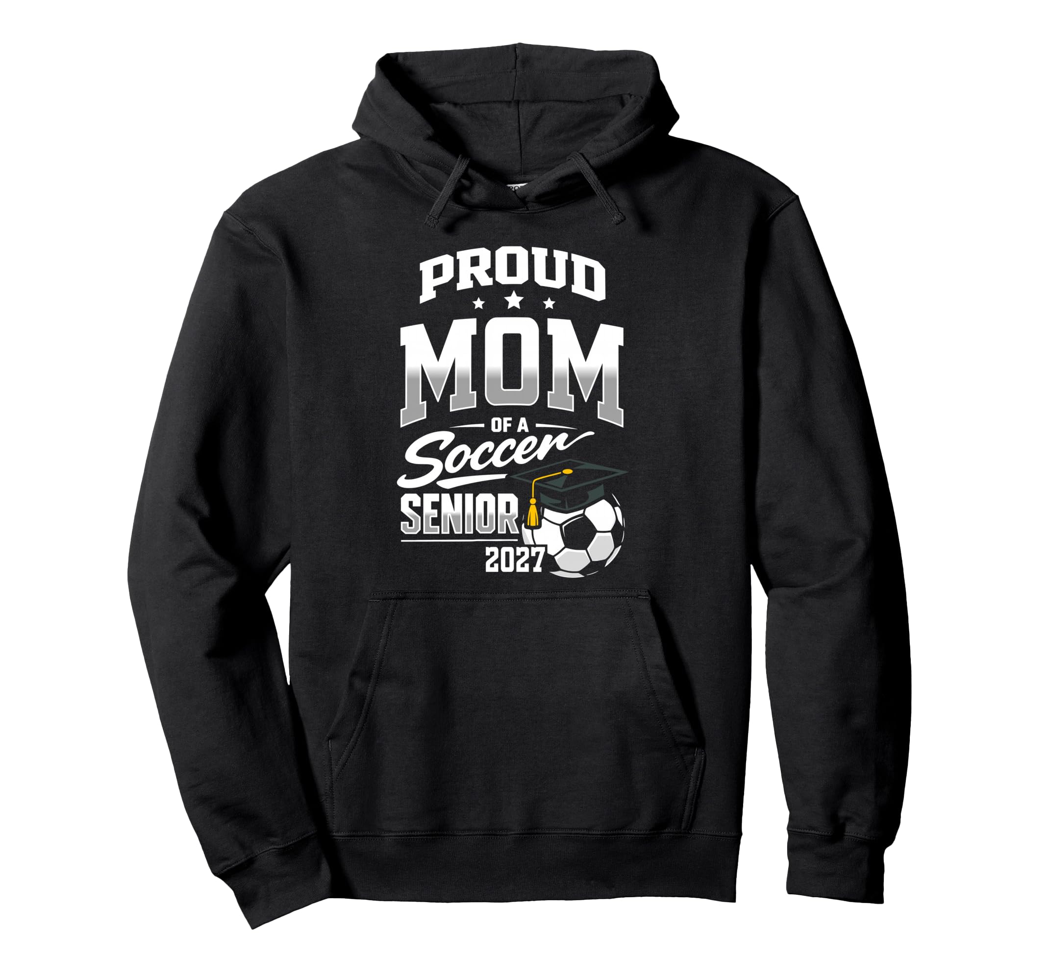 Proud Mom Soccer Senior Class 2027 Hoodie - Aesthetic Graphic Unisex