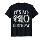 Its My Ten 10Th Birthday Soccer Bday T-Shirt - Streetwear Style for Adults