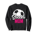 Soccer Mom Soccer Football Mom Sweatshirt - Aesthetic Graphic Unisex