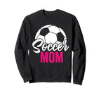 Soccer Mom Soccer Football Mom Sweatshirt - Aesthetic Graphic Unisex
