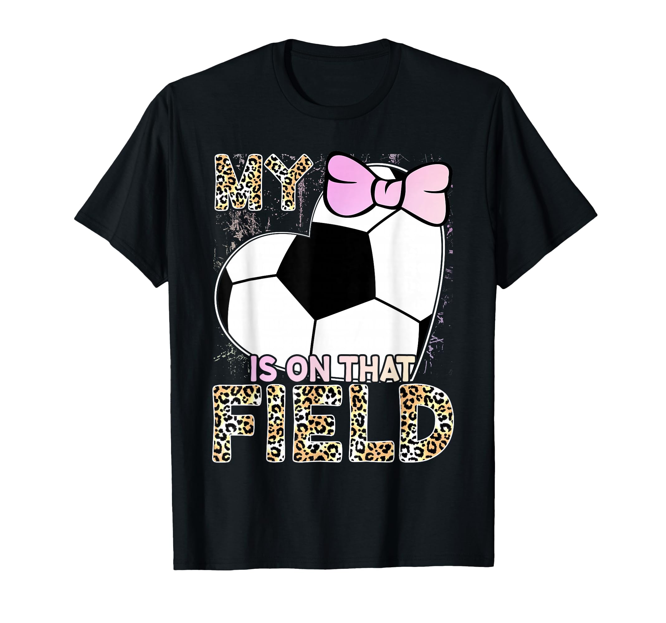 Leopard My Heart Is That Field T-Shirt - Casual Everyday Wear Unisex