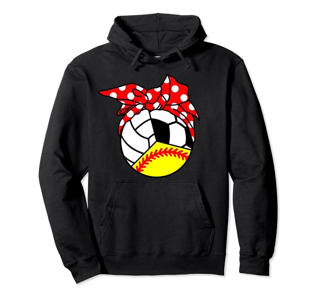 Softball Volleyball Soccer Player Mom Hoodie - Minimalist Print Men Women