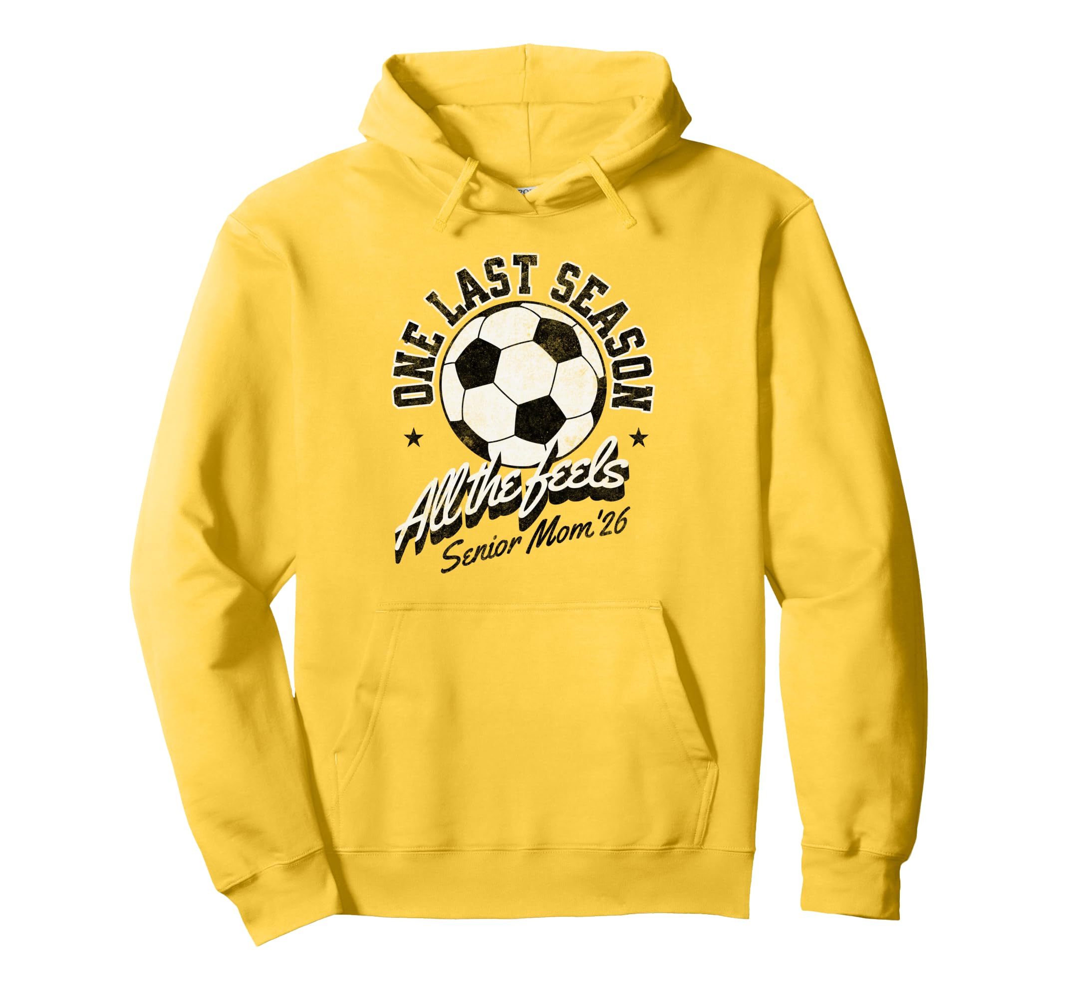 Soccer Senior Mom 2026 Distressed Hoodie - Streetwear Style Men Women