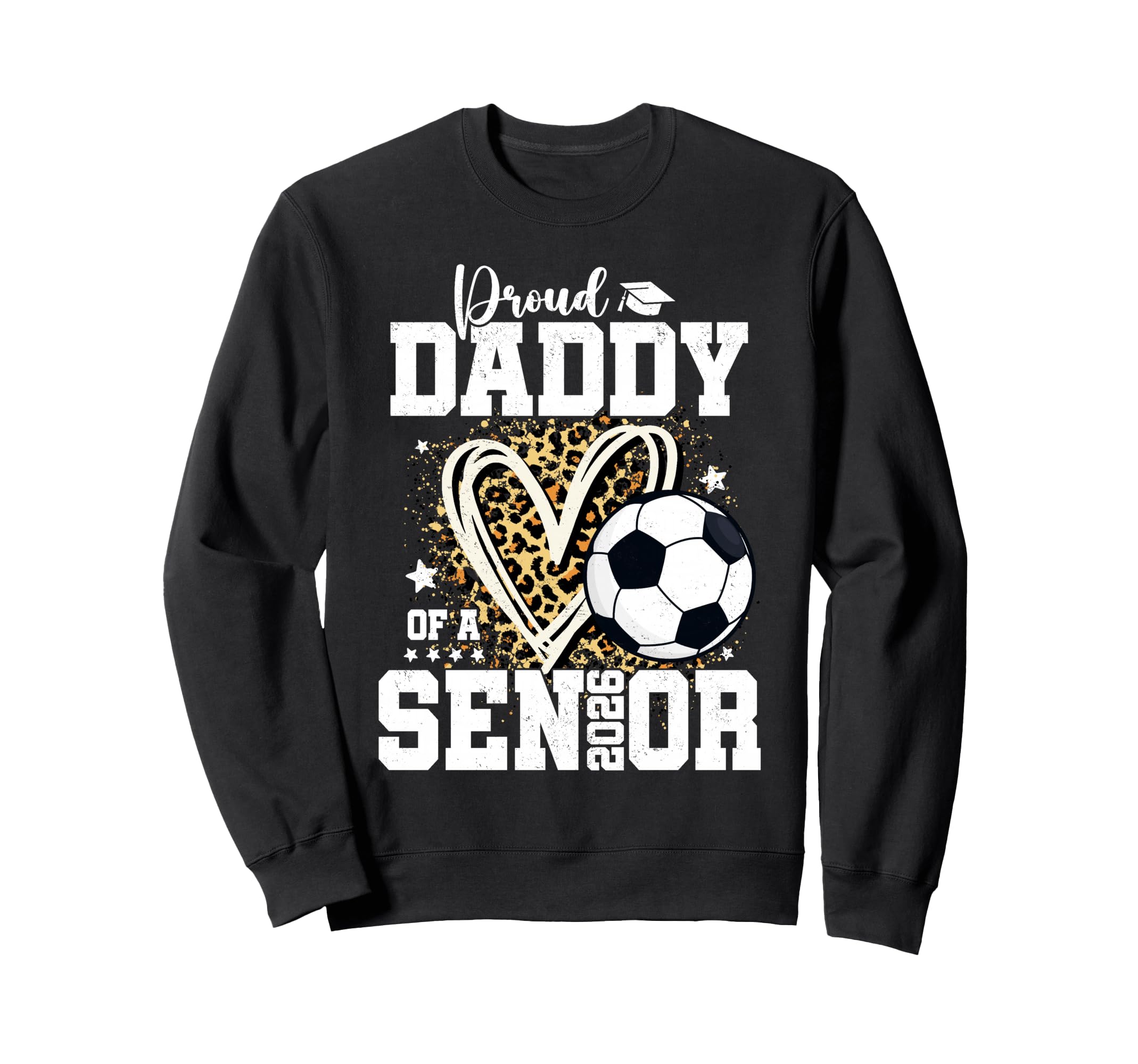 Proud Daddy 2026 Senior Soccer Sweatshirt - Novelty Apparel Unisex