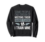 Funny Soccer Coach Trainer Team Sweatshirt - Trendy Graphic for Adults