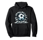 Soccer Ball Break Wall Soccer Sport Hoodie - Unique Graphic for Adults