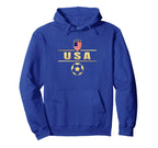 American Flag Soccer Mom Soccer Hoodie - Novelty Apparel Unisex