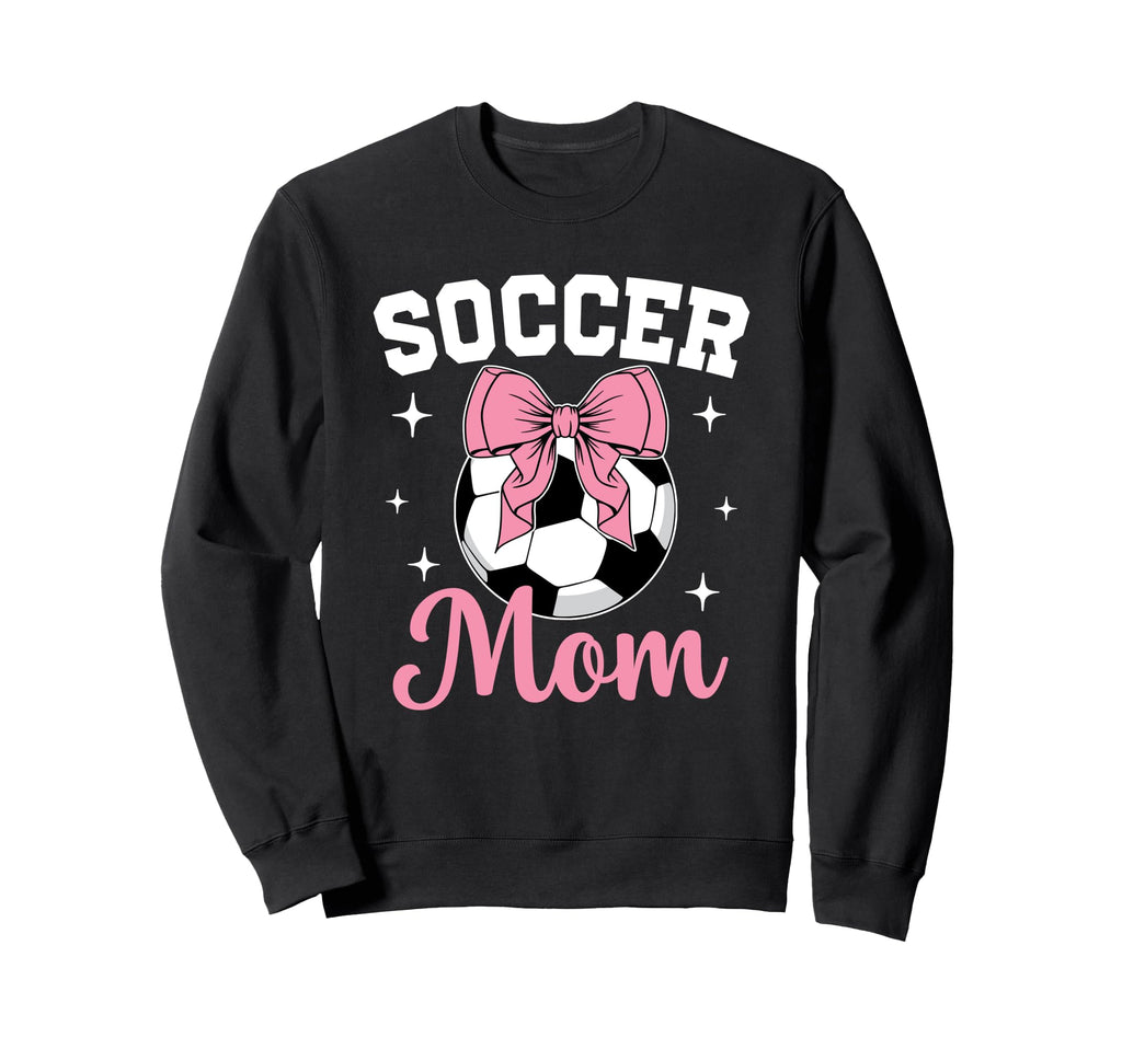 Soccer Mom Coquette Bow Soccer Mom Sweatshirt - Fun Novelty Design Unisex