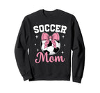 Soccer Mom Coquette Bow Soccer Mom Sweatshirt - Fun Novelty Design Unisex