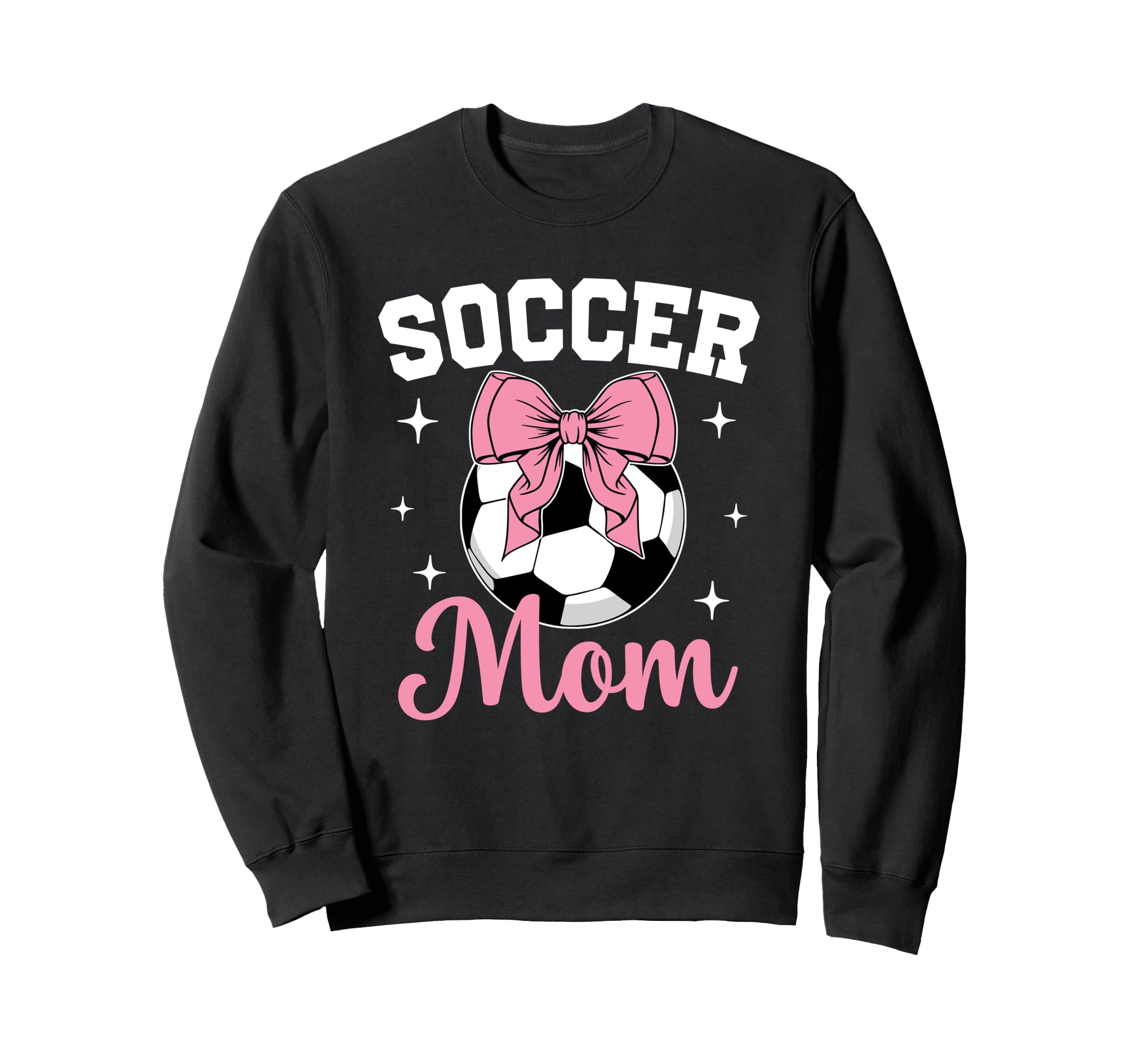 Soccer Mom Coquette Bow Soccer Mom Sweatshirt - Fun Novelty Design Unisex