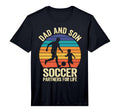 Mens Dad And Son Soccer Partners Life T-Shirt - Minimalist Print Unisex